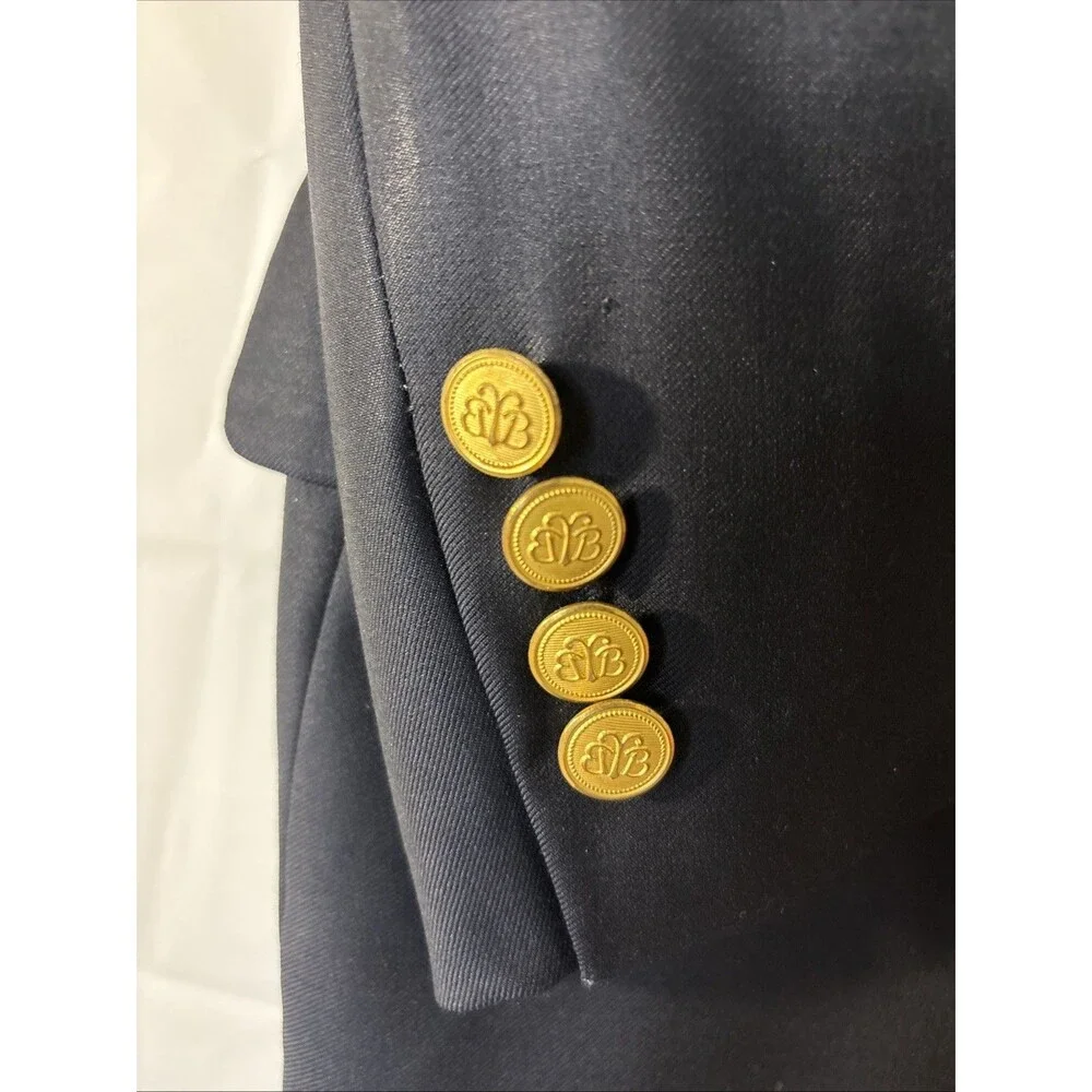 Brooks Brothers 45R Blazer Men’s 100% Wool Navy USA Made 2 Button Sports Coat